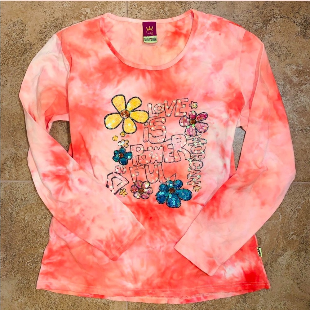 Y2K Save The Queen morgan de toi long sleeve top 🧡💗✨🌸